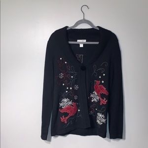 Christopher and Banks embroidered sweater